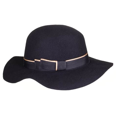 Lyst - Black.Co.Uk Belsize Black Wool Felt Hat in Black