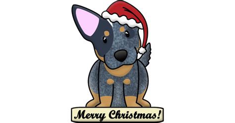 Cartoon Blue Heeler Christmas Ornament | Zazzle