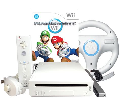 Restored Nintendo Wii Console Mario Kart Wii and Wheel - White (Refurbished) - Walmart.com