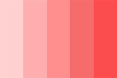 Salmon to Coral Color Palette