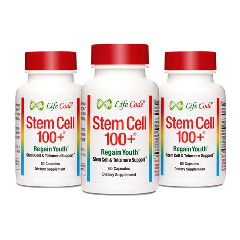 Stem Cell 100 + Plus Anti-Aging, Rejuvenation, Regeneration Supplements ...