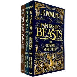 J.K. Rowling 3 Books COllection Set Harry Potter,Fantastic Beasts,Where ...