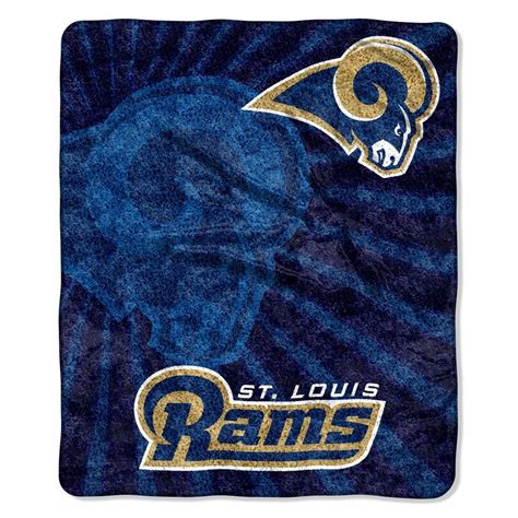 Los Angeles Rams Blanket 50x60 Sherpa Strobe Design | Los angeles rams ...