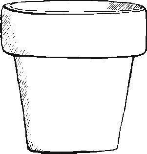 Flower Pot Coloring Page - Flower Coloring Page