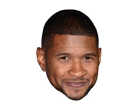 Usher VIP Celebrity Cardboard Cutout Face Mask