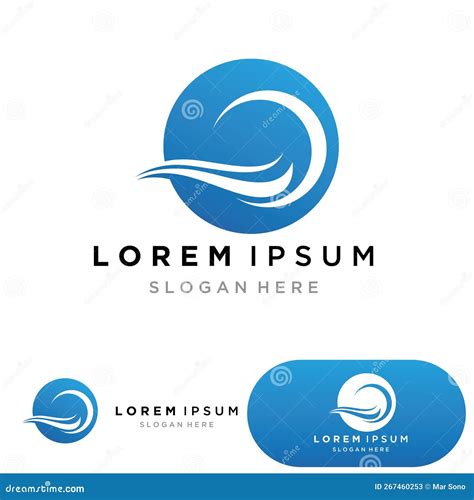 Water Wave Logo Design Template Stock Vector - Illustration of splash ...