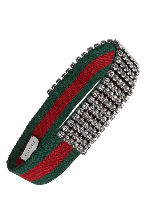 Gucci Webby Crystal Headband | Nordstrom