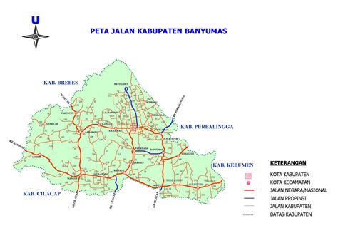 Peta Kota: Peta Kabupaten Banyumas