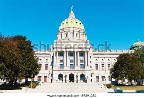 Pennsylvania State Capitol Building Green Dome Stock Photo (Edit Now ...