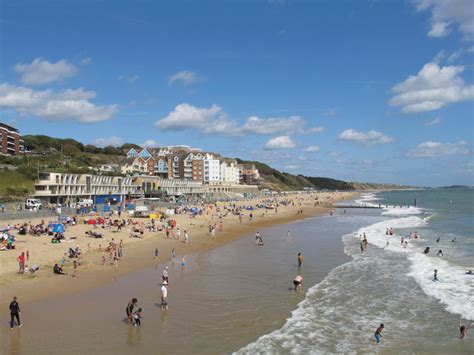 Boscombe beach from pier © David Hawgood :: Geograph Britain and Ireland