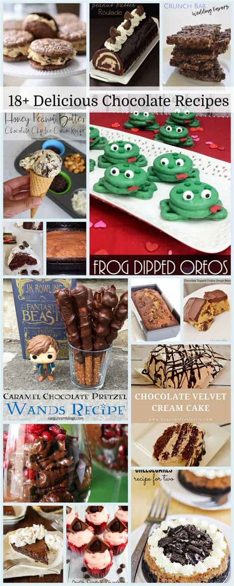 18+ Delicious Chocolate Recipes - Housewife Eclectic