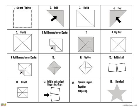 How to make cootie catchers: Animal template