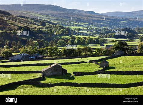 Gunnerside bottom Swaledale, Yorkshire Dales, North Yorkshire, England ...