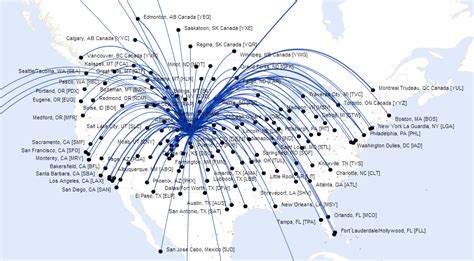 United Airlines Route Map North America From Denver 34680 | The Best ...