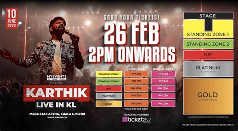 KARTHIK - Live in KL | Ticket2u