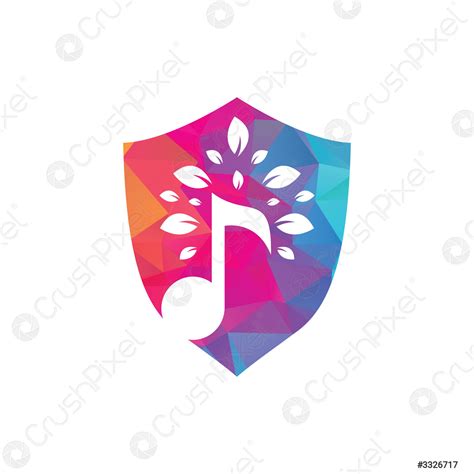 Music tree logo design. Music and eco symbol or icon - stock vector 3326717 | Crushpixel