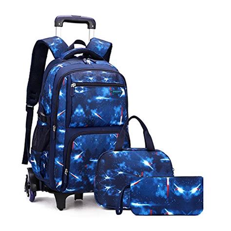 MITOWERMI Boys Rolling Backpacks Kids' Luggage Wheeled Bags Kids ...