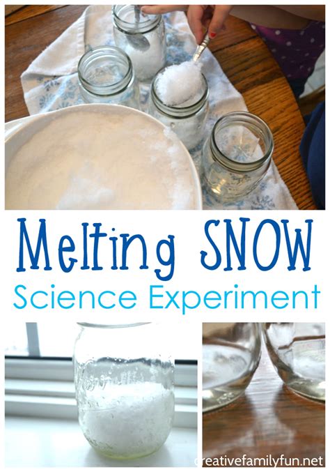 Melting Snow Science Experiment - Creative Family Fun