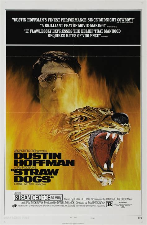 "Straw Dogs". Peckinpah's controversial film from 1971. | Movie posters, Dog movies, Original ...