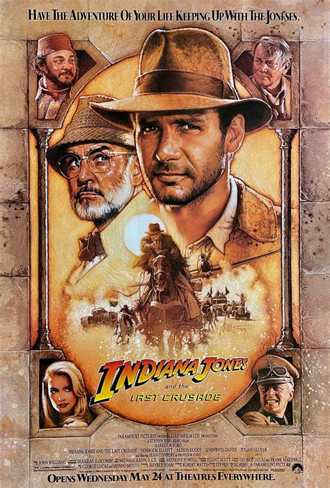 Original Indiana Jones and the Last Crusade Movie Poster - Adventure