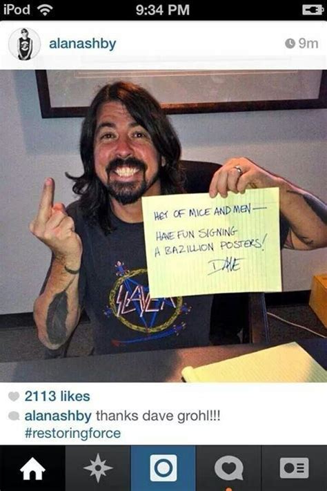 I know I am late buutt HAPPY BIRTHDAY DAVE GROHL | Of mice and men, Fun ...