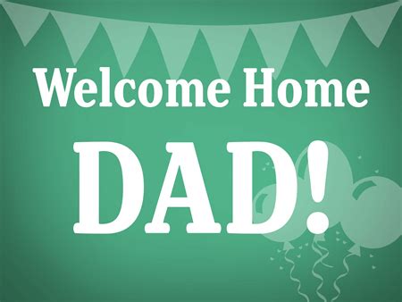 Welcome Home Dad Banner - Signazon