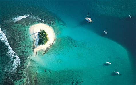 Aerial photo of an island HD wallpaper | Wallpaper Flare