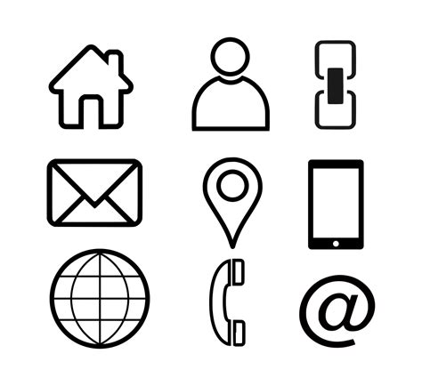 Business Card Icons Vector Free Download at GetDrawings | Free download