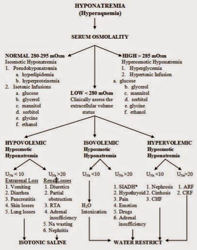 Hyponatremia flowchart | Medical School Survival Board | Pinterest | Hyponatremia and Flowchart