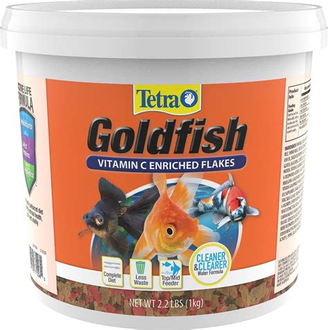 TETRAFin Goldfish Flakes Fish Food, 2.20-lb bucket - Chewy.com