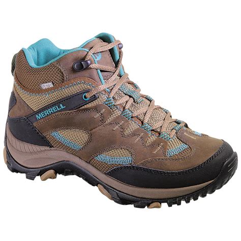 Women's Merrell Salida Mid Waterproof Hiking Boots - 617460, Hiking ...