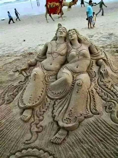 Sand Art, India | Beach sand art, Sand sculptures, Sand art