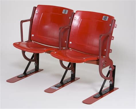 Old Busch Stadium Seats Red Bases and stabilizers