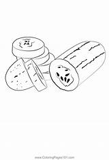 Coloring Pages Of Cucumbers sketch template