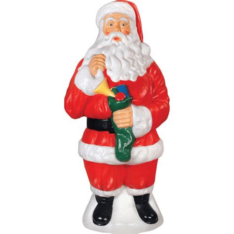 Home for the Holidays Blow Mold Traditonal Santa Christmas Decoration ...