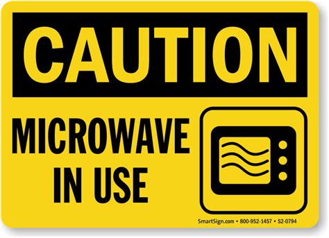 Microwave Safety Signs | Microwave Hazard Signs