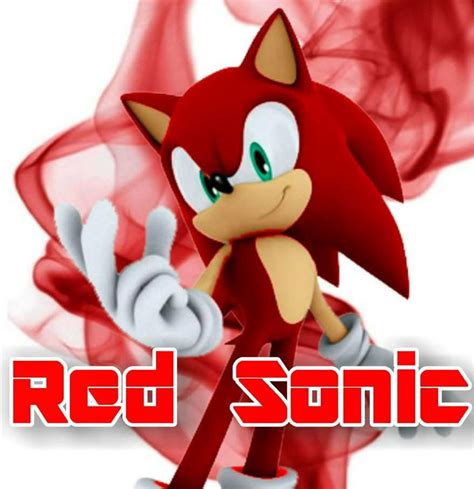 Meet Red Sonic the hedgehog*obviously a recolor | Sonic Amino The 2nd Amino