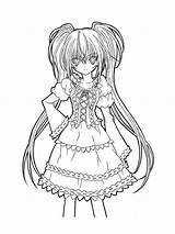 Anime Girl coloring Pages sketch template