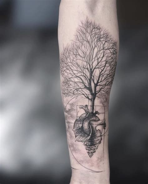 50 Gorgeous and Meaningful Tree Tattoos Inspired by Nature's Path ...