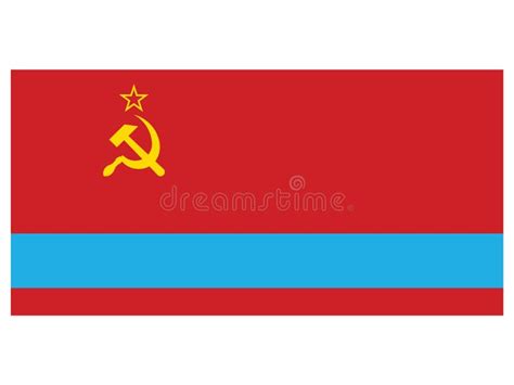 Flag of the Kazakh Soviet Socialist Republic Stock Vector ...