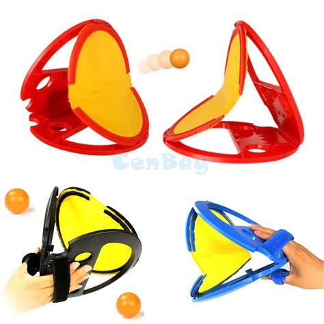 2pcs Hand Throw & Catch Ball Game Outdoor Hand Hold Ball Rackets Sports ...