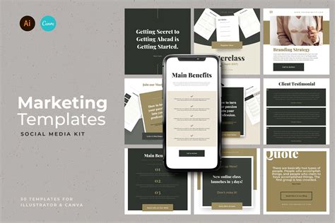 Social Media Marketing Templates | Marketing Templates ~ Creative Market