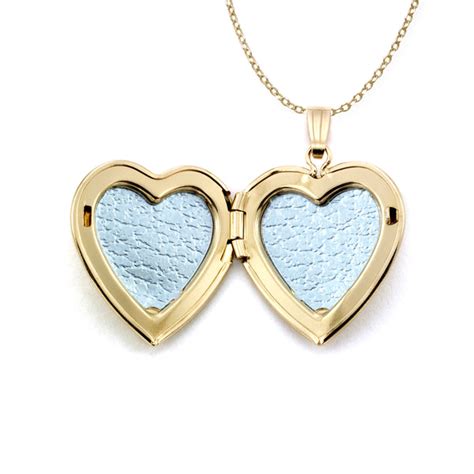 Heart Shaped Locket, Diamond Accent, 14 Karat Yellow Gold – Fortunoff ...