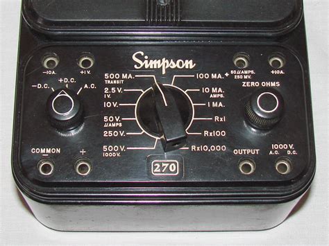 Simpson 270 Series 4 / Volt - Ohm - Milliammeter