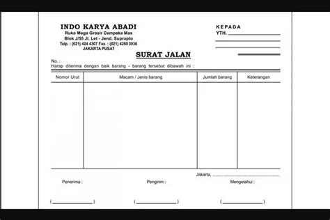 Contoh surat jalan: Jenis dan cara menyusunnya - Hops ID - Halaman 2