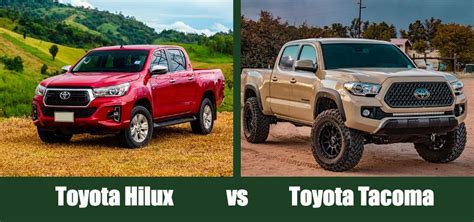 Toyota Hilux vs. Tacoma 2024 Comparison: Which One’s Best for Me ...