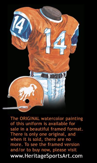 Denver Broncos Uniform and Team History | Heritage Uniforms and Jerseys ...