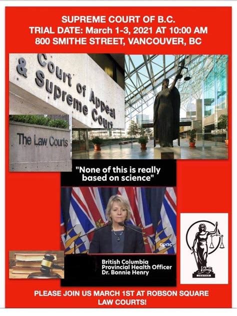 Supreme Court Of BC Trial Date – Vancouver, BC - The Liberty Club