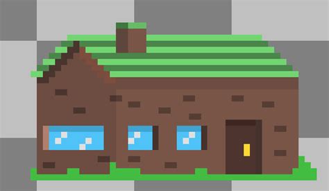 A nice house - learning pixel art : Day 2 : r/aseprite