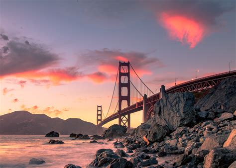 Golden Gate Bridge, Sunset, HD Wallpaper | Rare Gallery